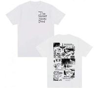 Shein Camisetas de manga corta de anime "The Summer Hikaru Died" Hikaru Yoshiki manga para hombres y mujeres, camisetas de algodón casuales de moda oversize