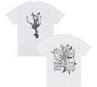 Shein Camisetas de manga corta de anime The Summer Hikaru Died Hikaru Yoshiki para hombres y mujeres, camisetas de algodón oversize casuales en estilo Y2K