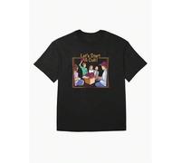 Shein Camisetas de manga corta de moda para hombres y mujeres, perfectas para todas las estaciones, con el diseño "Empecemos una secta", hechas de tela de 2