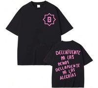 Shein Camisetas del rapero Dellafuente "Pa Las Penas Dellafuente Pa Las Alegrías", camiseta casual vintage de alta calidad para hombres y mujeres
