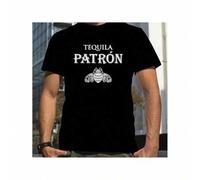 Shein camisetas hombre minimalista con diseño de insectos pequeños de Tequila Patrón. 100 % algodón. camisetas hombre de moda. Camisetas gruesas para hombre