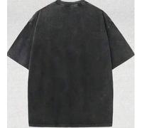 Shein Camisetas Lavadas Vintage de Game Clair Obscur Expedition 33 For The Afterlife, Camisetas de Manga Corta Oversize de Moda para Hombres