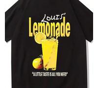 Shein Camisetas Louis Tomlinson Lemonade 2025 para hombres y mujeres, camisetas de moda de alta calidad Harajuku, camisetas retro oversize de 100% algodón