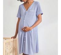 Shein Camisón para mujer embarazada - Vestido de manga 3/4 (Acanalado)