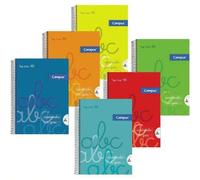 Shein Campus Bloc espiral Tapa CARTON FINA DURA cuaderno cuadricula con guia tipo lamela cochesito de Tamaño A4 Cuadrícula Pauta 3x3mm/4x4mm a elegir, , 80