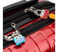 Shein Candado de equipaje con patrón de labios de salchicha, candado pequeño para bolsa con llave, núcleo de cobre y carcasa de plástico (patrón de labios d