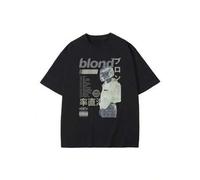Shein Cantante de rap - El mejor rapero famoso Frank, camiseta para hombre, rubia, hip hop, camiseta de gran tamaño con océano, camisetas vintage de rap par