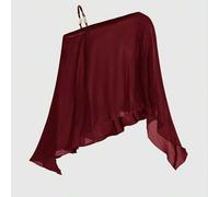 Shein Capa chal para mujer estilo Y2K sexy y moderno, color liso, versátil, con cuentas, cuello halter, transparente, para playa, vacaciones y protección so