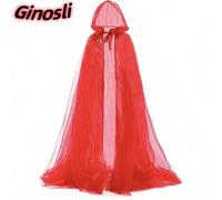 Shein Capa con capucha oscura de Halloween, malla larga, capa con capucha unisex genial para jugar a ser la capa de bruja
