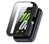 Shein Carcasa de reloj + Película de vidrio de pantalla compatible con Samsung Galaxy Fit 3 para hombres y mujeres. Carcasa dura de PC anti-caídas y anti-ar