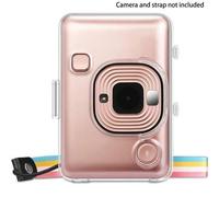 Shein Carcasa transparente protectora para la cámara instantánea híbrida Fujifilm Instant Mini Liplay - Cubierta dura de cristal con recortes precisos