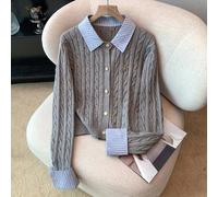 Shein Cárdigan de punto de estilo patchwork 2 en 1 inspirado en bloggers de moda