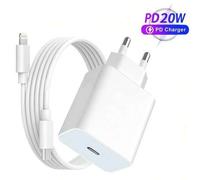 Shein Cargador rápido USB-C de 20W, con cable USB-C a Lightning de Apple de 3.3FT/100cm, compatible con iPhone 14 13 12 11 Pro Max PLUS Juego de carga rápid