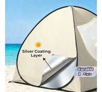 Shein Carpa para exteriores para playa y césped, toldo parasol totalmente automático para exteriores, carpa de ocio y camping para parque, protección solar