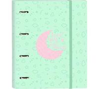 Shein CARPETA 4 ANILLAS 35MM CON RECAMBIO BLACKFIT8 "MOON" - Carpeta Anillas Licencia Oficial - Diseño Exclusivo - Ideal para Uso Diario - Material Duradero