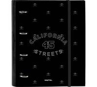 Shein CARPETA 4 ANILLAS 35MM CON RECAMBIO SAFTA "CALIFORNIA" - Carpeta Anillas Licencia Oficial - Diseño Exclusivo - Ideal para Uso Diario - Material Durade