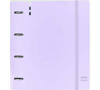 Shein CARPETA 4 ANILLAS 35MM CON RECAMBIO SAFTA "LIGHT PURPLE" - Carpeta Anillas Licencia Oficial - Diseño Exclusivo - Ideal para Uso Diario - Material Dura