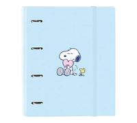 Shein Carpeta 4 Anillas 35Mm Con Recambio Snoopy "Love" Sistema de 4 Anillas e Incluye Recambio de Papel | Carpeta Snoopy "Love" Tamaño 35 mm Compatible Hoj