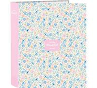 Shein CARPETA 4 ANILLAS 35MM LOMO ANCHO BLACKFIT8 "BLOSSOM" - Carpeta Anillas Licencia Oficial - Diseño Exclusivo - Ideal para Uso Diario - Material Durader