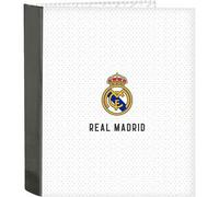 Shein CARPETA 4 ANILLAS 35MM LOMO ANCHO REAL MADRID 1ª EQUIP. 24/25 - Carpeta Anillas Licencia Oficial - Diseño Exclusivo - Ideal para Uso Diario - Material