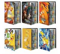 Shein Carpeta de archivo para colección de Pokémon Mewtwo, protector de tarjetas de anime, cuaderno, para álbum, sostiene 240 tarjetas