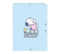 Shein Carpeta Folio 3 Solapas Snoopy "Love" Tamaño De Folio y Diseño Divertido | Carpeta Folio 3 Solapas Snoopy "Love" Resistente y Ligera, Perfecta Para Of