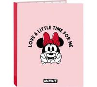 Shein CARPETA FOLIO 4 ANILLAS MIXTAS MINNIE MOUSE "ME TIME" - Carpeta Anillas Licencia Oficial - Diseño Exclusivo - Ideal para Uso Diario - Material Durader