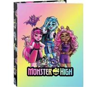 Shein CARPETA FOLIO 4 ANILLAS MIXTAS MONSTER HIGH "CREEP" - Carpeta Anillas Licencia Oficial - Diseño Exclusivo - Ideal para Uso Diario - Material Duradero