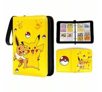 Shein Carpeta para cartas Pokémon, Caja coleccionadora de bolsillo para 4 cartas, Álbum portador, Cabe hasta 240 cartas de varios tipos