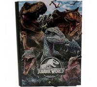 Shein Carpeta Solapas Jurassic World Licencia Oficial - Carpeta Solapas Jurassic World Solapas Seguras y Cierre - Carpeta Solapas Jurassic World Diseño Fun
