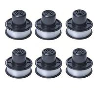Shein Carrete de hilo A6226 compatible con recortadora de césped B&D On-Tap GL250 / GL310 / GL360 / GL360SB con hilo de 6 metros, paquete de 6