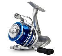 Shein Carrete de pesca giratorio, con arrastre máximo de 22 libras y bobina de metal, con palanca plegable de CNC intercambiable izquierda/derecha, relación