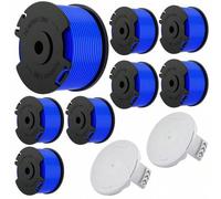 Shein Carrete de repuesto para recortadora de césped Ryobi (10 piezas), hilo de repuesto, carrete de alimentación automática, juego de alambre, compatible c