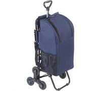 Shein Carrito de compras WENKO con capacidad de 35 L, de aluminio, 39 x 103 x 58 cm, color plateado mate