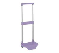 Shein Carrito pequeño Malva Pant.2072C - Mochila trolley resistente y ligera | Mochila trolley con asa telescópica ajustable, ideal para la escuela y los vi