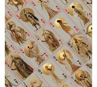 Shein Cartas de juego antiguas egipcias retro - Tono misterioso + Elementos de la civilización egipcia antigua, incluye jeroglíficos, templos, momias, diseñ