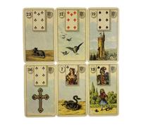Shein Cartas de oráculo Lenormand Grand Tableau, juego de adivinación, edición de visión en inglés, juego de mesa adecuado para fiestas de adultos, apto par