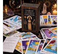 Shein Cartas de Tarot Clásicas Españolas, Incluye Guía en Español, 78 Cartas de Tarot Españolas, Cartas de Astrología Clásicas, Adecuadas para Principiantes