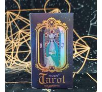 Shein Cartas de Tarot de A.E. Waite, incluye libro guía y bolsa, juego de adivinación clásico de 78 cartas, regalo elegante, adecuado para reuniones familia