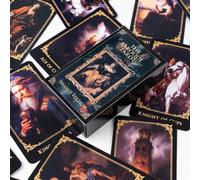 Shein Cartas de Tarot estilo Barroco medieval, adivinación, predicción del amor y la carrera, cartas del sistema Wicca