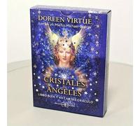 Shein Cartas del Oráculo de los Ángeles de Cristal - Versión en Español 44 Cartas, Apropiadas para Principiantes y Entusiastas, Adivinación y Predicción, Vi
