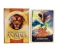 Shein Cartas Oráculo del Lenguaje Secreto de los Animales, Baraja Oráculo del Espíritu Animal, Cartas de Adivinación y Orientación Espiritual para Principia