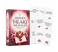Shein Cartas Oráculo Mensajes del Corazón Ocultos Mazo de Mensajes de Amor Romántico para Perspicacia de Relaciones Sentimientos Secretos Verdad Emocional C