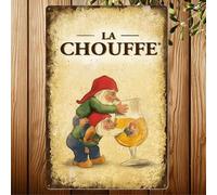 Shein Cartel de lata de marca de cerveza, letrero de metal, placa decorativa, decoración de pared para pub, cocina, bar, cuarto de hombre, club, 30x20CM
