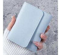 Shein Cartera corta y sencilla para mujer con compartimento para tarjeta de identificación y monedas, de múltiples funciones, de estilo plegable triple, ult