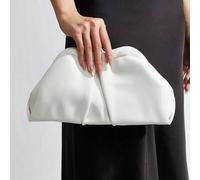 Shein Cartera de embrague de unicolor retro, cartera de mujer de gran capacidad y multifunción, bolso de piel de PU de moda adecuado para boda, fiesta, noch