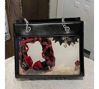Shein Cartera de estudiante de estilo coreano, se puede usar como bolso de hombro o de mano, bolso casual de gran capacidad para mujer, para ir al trabajo o