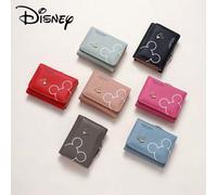 Shein Cartera de mujer estilo coreano en colaboración con Disney, informal, para estudiantes, con monedero, billetera plegable corta, bolso de monedas, cart