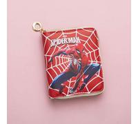 Shein Cartera de Spider-Man con cremallera corta, billetera de dibujos animados, monedero, tarjetero, con un diseño de moda y genial, el mejor regalo