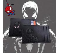 Shein Cartera de SpiderMan MARVEL con ventana de identificación - Cartera minimalista delgada de superhéroe, portador de tarjetas de bolsillo frontal, PU cu